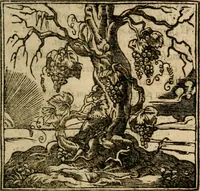 An illustration from Francisci Sanctii Brocensis In inclyta Salmaticensi Academia Rhetoricæ, Graecæque linguæ professoris Comment. in And. Alciati Emblemata : nunc denuò multis in locis accuratè recognita, & quamplurimis figuris illustrata ; cum indice copiosissimo (1573)