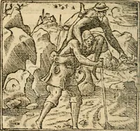 An illustration from Francisci Sanctii Brocensis In inclyta Salmaticensi Academia Rhetoricæ, Graecæque linguæ professoris Comment. in And. Alciati Emblemata : nunc denuò multis in locis accuratè recognita, & quamplurimis figuris illustrata ; cum indice copiosissimo (1573)