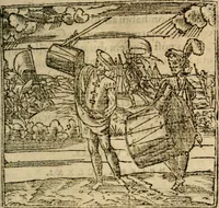 An illustration from Francisci Sanctii Brocensis In inclyta Salmaticensi Academia Rhetoricæ, Graecæque linguæ professoris Comment. in And. Alciati Emblemata : nunc denuò multis in locis accuratè recognita, & quamplurimis figuris illustrata ; cum indice copiosissimo (1573)