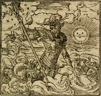 An illustration from Francisci Sanctii Brocensis In inclyta Salmaticensi Academia Rhetoricæ, Graecæque linguæ professoris Comment. in And. Alciati Emblemata : nunc denuò multis in locis accuratè recognita, & quamplurimis figuris illustrata ; cum indice copiosissimo (1573)