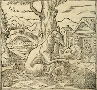 An illustration from Francisci Sanctii Brocensis In inclyta Salmaticensi Academia Rhetoricæ, Graecæque linguæ professoris Comment. in And. Alciati Emblemata : nunc denuò multis in locis accuratè recognita, & quamplurimis figuris illustrata ; cum indice copiosissimo (1573)