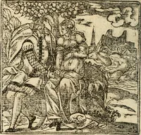 An illustration from Francisci Sanctii Brocensis In inclyta Salmaticensi Academia Rhetoricæ, Graecæque linguæ professoris Comment. in And. Alciati Emblemata : nunc denuò multis in locis accuratè recognita, & quamplurimis figuris illustrata ; cum indice copiosissimo (1573)
