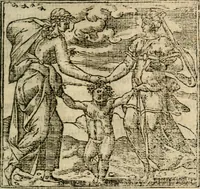 An illustration from Francisci Sanctii Brocensis In inclyta Salmaticensi Academia Rhetoricæ, Graecæque linguæ professoris Comment. in And. Alciati Emblemata : nunc denuò multis in locis accuratè recognita, & quamplurimis figuris illustrata ; cum indice copiosissimo (1573)