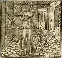 An illustration from Francisci Sanctii Brocensis In inclyta Salmaticensi Academia Rhetoricæ, Graecæque linguæ professoris Comment. in And. Alciati Emblemata : nunc denuò multis in locis accuratè recognita, & quamplurimis figuris illustrata ; cum indice copiosissimo (1573)