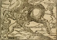 An illustration from Francisci Sanctii Brocensis In inclyta Salmaticensi Academia Rhetoricæ, Graecæque linguæ professoris Comment. in And. Alciati Emblemata : nunc denuò multis in locis accuratè recognita, & quamplurimis figuris illustrata ; cum indice copiosissimo (1573)