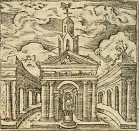 An illustration from Francisci Sanctii Brocensis In inclyta Salmaticensi Academia Rhetoricæ, Graecæque linguæ professoris Comment. in And. Alciati Emblemata : nunc denuò multis in locis accuratè recognita, & quamplurimis figuris illustrata ; cum indice copiosissimo (1573)