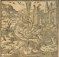 Picture 25 of 212 from Francisci Sanctii Brocensis In inclyta Salmaticensi Academia Rhetoricæ, Graecæque linguæ professoris Comment. in And. Alciati Emblemata : nunc denuò multis in locis accuratè recognita, & quamplurimis figuris illustrata ; cum indice copiosissimo (1573), leaf 99