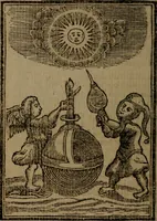 An illustration from Francis Quarles' Emblems and : Hieroglyphics of the life of man, modernized : in four books (1773)