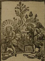 An illustration from Francis Quarles' Emblems and : Hieroglyphics of the life of man, modernized : in four books (1773)