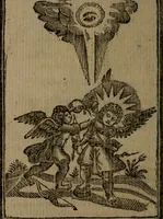 An illustration from Francis Quarles' Emblems and : Hieroglyphics of the life of man, modernized : in four books (1773)