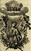 An illustration from Franc. Xav. Mannhart Societatis Jesu presbyteri quinque intimi consiliarii hominis Christiani (1765)