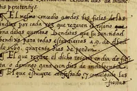 An illustration from Fratris Alphonsi a Veracruce in sacra theologia magistri ordinis haeremitarum sancti Augustini ad candidum lectorem exhortatio. : Candide lector, omnium preuilegiorum compendium, illorum maxime concessorum ordinibus mendicantiu[m] pro conuersione infidelium, & profectu & manutenentia eorum in fide, . (1570)