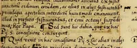An illustration from Fratris Alphonsi a Veracruce in sacra theologia magistri ordinis haeremitarum sancti Augustini ad candidum lectorem exhortatio. : Candide lector, omnium preuilegiorum compendium, illorum maxime concessorum ordinibus mendicantiu[m] pro conuersione infidelium, & profectu & manutenentia eorum in fide, . (1570)