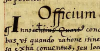 An illustration from Fratris Alphonsi a Veracruce in sacra theologia magistri ordinis haeremitarum sancti Augustini ad candidum lectorem exhortatio. : Candide lector, omnium preuilegiorum compendium, illorum maxime concessorum ordinibus mendicantiu[m] pro conuersione infidelium, & profectu & manutenentia eorum in fide, . (1570)