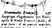 An illustration from Le Génie de la langue françoise. Suite du génie de la langue françoise. [microforme] (1685)