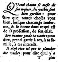 An illustration from Le Dictionnaire des Halles, ou, Extrait du dictionaire de l'Académie françoise [microforme] (1696)