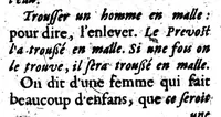 An illustration from Le Dictionnaire des Halles, ou, Extrait du dictionaire de l'Académie françoise [microforme] (1696)
