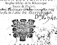 An illustration from L'éloquence de la chaire, et du barreau, selon les principes les plus solides de la rhétorique sacrée & profane [microforme] (1689)