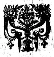 An illustration from L'Eschole françoise pour apprendre à bien parler & escrire selon l'usage de ce temps & pratique des bons autheurs [microform] (1604)