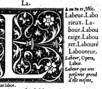 Picture 14 of 33 from Dictionnaire francoislatin, contenant les mots & manières de parler francois, tournez en latin [microforme] (1539), leaf 281
