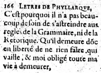 Picture 12 of 16 from Letres de Phyllarque à Ariste, où il est traité de l'éloquence françoise [microforme] (1627), leaf 766