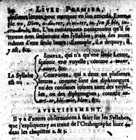 An illustration from Nouvelle methode pour apprendre facilement les principes et la pureté de la langue françoise [microforme] (1656)