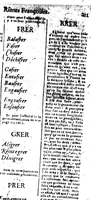 An illustration from Le dictionnaire des rimes françoises [microforme] (1596)