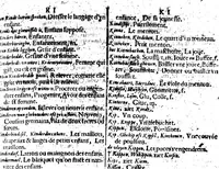 An illustration from Dictionnaire, ou, Promptuaire françois-flameng [microforme] (1602)