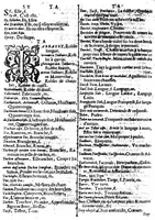 An illustration from Dictionnaire, ou, Promptuaire françois-flameng [microforme] (1602)