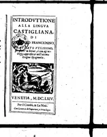 Picture 9 of 12 from La novissima grammatica delle tré lingue italiana, franzese e spagnuola [microform] (1664), leaf 229
