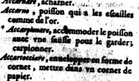Picture 5 of 15 from Recherches italiennes et françoise, ou, Dictionnaire, contenant outre les mots ordinaire, une quantité de proverbes & de phrases, pour l'intelligence de l'une & l'autre langue [microforme] : avec un abrégé de grammaire italienne (1640), leaf 43