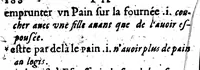 An illustration from Curiositez françoise, pour supplement aux dictionnaires; ou, Recueil de plusieurs belles proprietez, avec une infinté de proverbes & quolibets, pour l'explication de toutes sortes de livres [microforme] (1640)