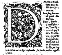 An illustration from Dictionnaire françois latin, auquel les mots françois, avec les manières d'user d'iceulx, sont tournez en latin [microforme] (1564)