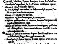 Picture 17 of 68 from Dictionnaire francois-latin, autrement dict, Les mots francois avec les manieres duser dideux, tournez en latin [microforme] (1549), leaf 106