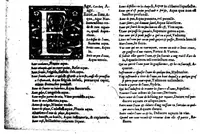 An illustration from Dictionnaire francois-latin, autrement dict, Les mots francois avec les manieres duser dideux, tournez en latin [microforme] (1549)