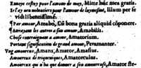 Picture 4 of 68 from Dictionnaire francois-latin, autrement dict, Les mots francois avec les manieres duser dideux, tournez en latin [microforme] (1549), leaf 32