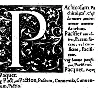 Picture 50 of 68 from Dictionnaire francois-latin, autrement dict, Les mots francois avec les manieres duser dideux, tournez en latin [microforme] (1549), leaf 427