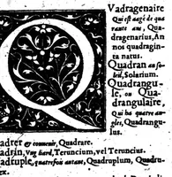 Picture 52 of 68 from Dictionnaire francois-latin, autrement dict, Les mots francois avec les manieres duser dideux, tournez en latin [microforme] (1549), leaf 509
