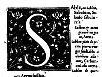 Picture 58 of 68 from Dictionnaire francois-latin, autrement dict, Les mots francois avec les manieres duser dideux, tournez en latin [microforme] (1549), leaf 560