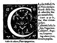 Picture 9 of 68 from Dictionnaire francois-latin, autrement dict, Les mots francois avec les manieres duser dideux, tournez en latin [microforme] (1549), leaf 85