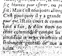 An illustration from Remarques sur la langue françoise utile à ceux qui veulent bien parler et bien éscrire [microforme] (1647)