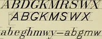 An illustration from Free-hand lettering : being a treatise on plain lettering from the pracitical standpoint for use in engineering schools and colleges (1906)