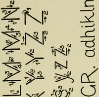 An illustration from Free-hand lettering : being a treatise on plain lettering from the pracitical standpoint for use in engineering schools and colleges (1906)