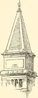 An illustration from Freehand perspective and sketching; principles and methods of expression in the pictorial representation of common objects, interiors, buildings and landscapes (1916)
