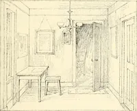 An illustration from Freehand perspective and sketching; principles and methods of expression in the pictorial representation of common objects, interiors, buildings and landscapes (1916)