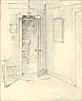 An illustration from Freehand perspective and sketching; principles and methods of expression in the pictorial representation of common objects, interiors, buildings and landscapes (1916)