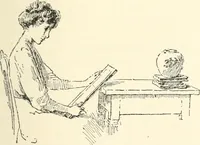 An illustration from Freehand perspective and sketching; principles and methods of expression in the pictorial representation of common objects, interiors, buildings and landscapes (1916)