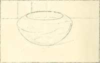 An illustration from Freehand perspective and sketching; principles and methods of expression in the pictorial representation of common objects, interiors, buildings and landscapes (1916)