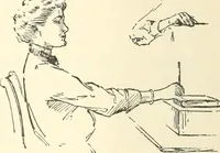 An illustration from Freehand perspective and sketching; principles and methods of expression in the pictorial representation of common objects, interiors, buildings and landscapes (1916)