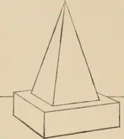 An illustration from Freehand perspective and sketching; principles and methods of expression in the pictorial representation of common objects, interiors, buildings and landscapes (1910)